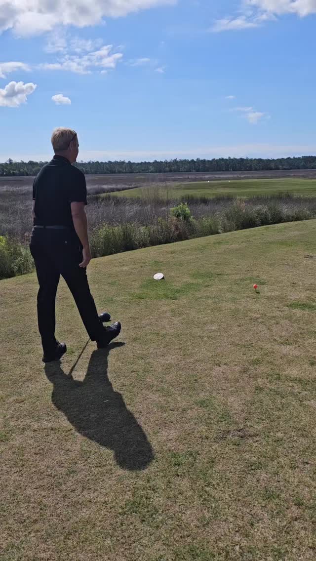 Alice and I striking a drive on Arnie's Revenge and Rivers Edge. Our William and Harry shoes are being put to the test with multiple back to back rounds and dress up dinners.
If you travel as much as we do, we recommend shoes with dual purpose. Comfortable and stylish, check out the exotic line @williamandharrygolf #golfcontentnetwork #brunswickislands #brunswickislandsgolf #brunswickislandsnc #beautifuldestinations