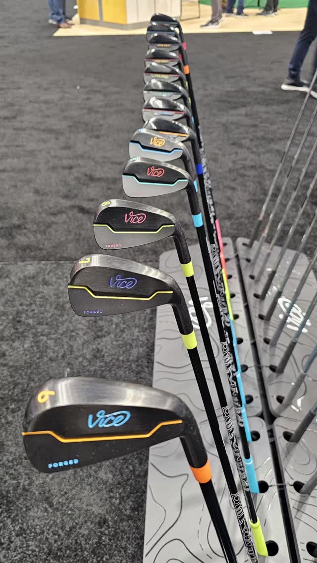 Vice Golf is rocking the PGA SHOW. New irons for all level of players. Kids club that are super good looking and fun. Putters with exceptional design features. Colors galore like the endless variety of styles. Vice putting the "fun" in functional.Use the AGC code at  checkout for additional discounts! Cheers!#golfstagram #golfcontentnetwork #instagolf #vicegolf #golf