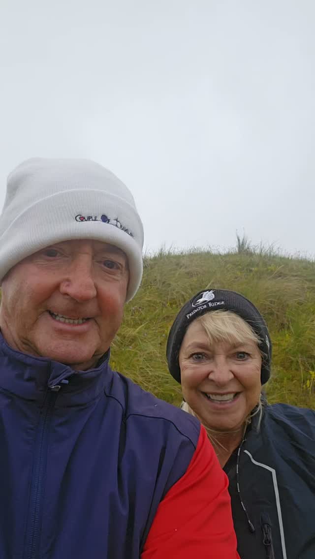 Our second round took place on the Sandy Hill Links course at Rossapenna. This course has so much character. That means it is tough, wind is a bear and keeping the ball in the fairway is a premium. We played behind a threesome from Dublin who preferred to use irons all tee. It didn't go well. 
They finally let us play thru after ten. Immediately they were two holes behind. I told them I used driver off every tee box. We didn't come all this way to lay up!! LOL

We were lucky that the rain held off until we finished. We went to Patsy Dan's Pub in nearby Dunfanaghy. The fireplace was so needed. It warmed us up or was that the Guinness.?? The Oyster Bar had great fish and chips. Back to our sanctuary at Shandon Hotel. Our sightseeing was done in by fog.
#golfstagram #golfcontentnetwork #rosapenna #greengolfball #donegal